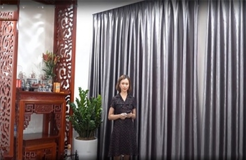Rèm cửa màu xám tại Bắc Ninh