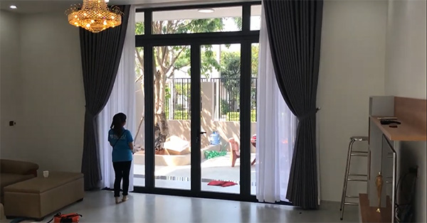 Thi công các mẫu rèm cửa 2 lớp đẹp, chất lượng cao