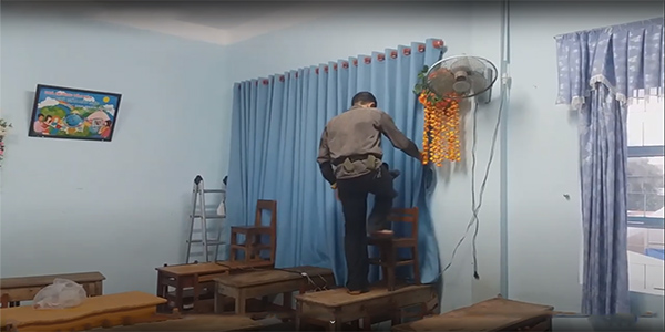 Rèm cửa màu xanh tại Bắc Ninh uy tín chất lượng, đáp ứng nhu cầu khách hàng.